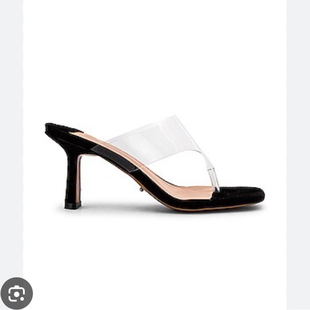 Tony Bianco Black and Clear Heels